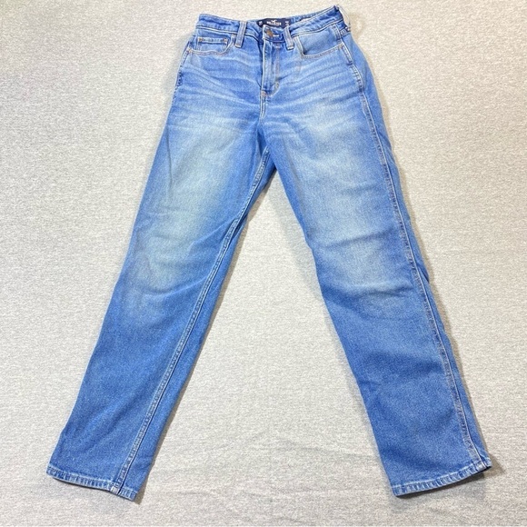 Hollister Denim - Hollister Mom Jeans Women's 5R Blue Ultra High Rise Stretch Casual Y2K Denim